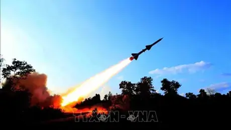 Diễn tập chiến thuật có bắn đạn thật của lực lượng phòng không