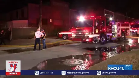 Trực thăng đâm vào tháp viễn thông tại Mỹ