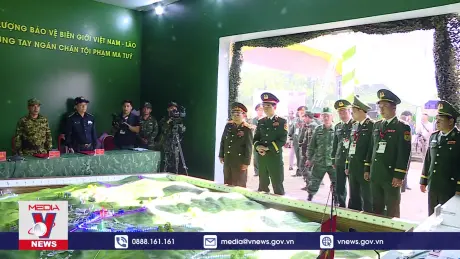 Diễn tập đánh bắt tội phạm ma túy khu vực biên giới