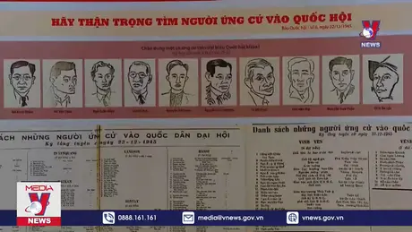 Triển lãm chuyên đề Nhật báo Quốc hội với Tổng tuyển cử đầu tiên 