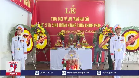  An táng hài cốt liệt sĩ hy sinh trong kháng chiến chống Pháp