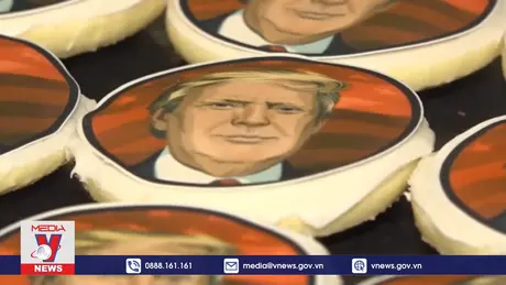 Thăm dò ý kiến cử tri độc lạ bằng bánh quy Trump và Harris