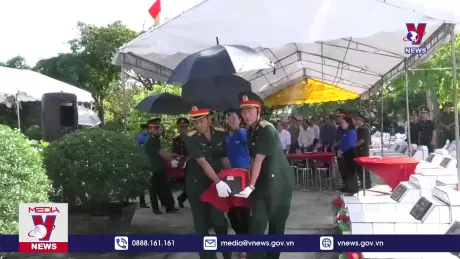 Bến Tre truy điệu, cải táng 14 hài cốt liệt sỹ