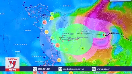 Bão Trà Mi có thể chuyển hướng khi đến gần bờ