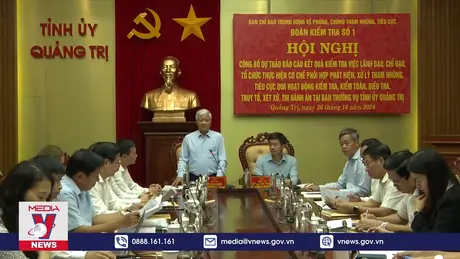 BCĐ Trung ương về phòng, chống tham nhũng, tiêu cực làm việc tại Quảng Trị