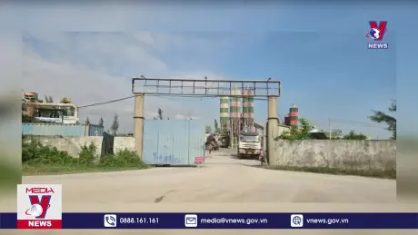 Trạm trộn bê tông chiếm dụng đất, sản xuất gây ô nhiễm môi trường
