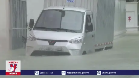 Bão Trami gây ngập lụt cục bộ tại Trung Quốc