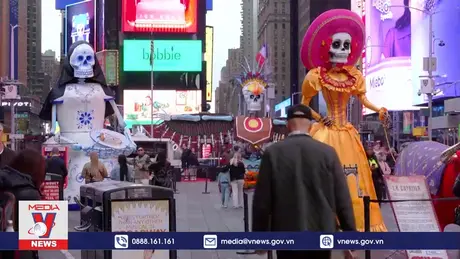 “Ngày của người chết” đầy sắc màu tại New York, Mỹ