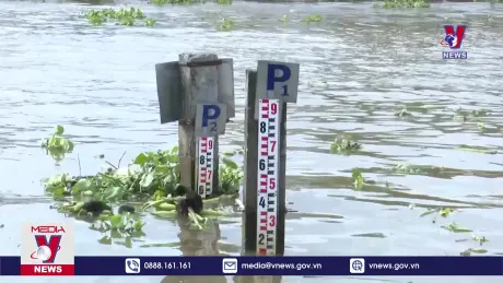 Hậu Giang đối mặt với đợt triều cường mới gây ngập cục bộ