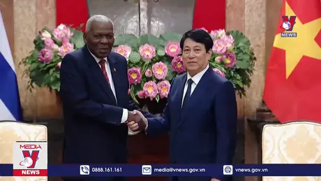 Chủ tịch nước Lương Cường hội kiến Chủ tịch Quốc hội Cuba