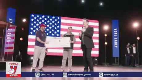 Tòa án Mỹ cho phép tỷ phú E.Musk tặng tiền cử tri