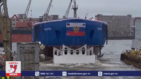 Nga hạ thủy tàu phá băng thuộc dự án lớn nhất thế giới