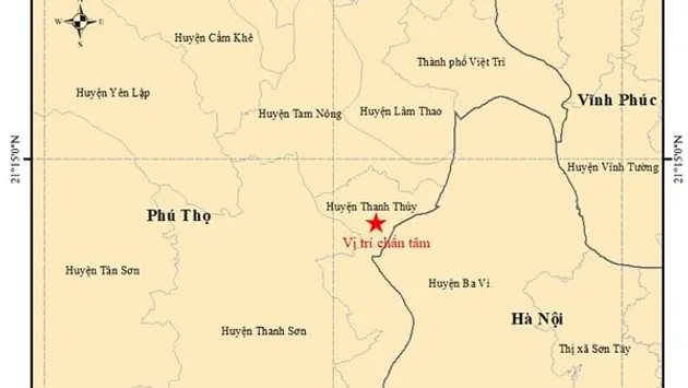 Động đất Phú Thọ, nhiều nơi ở Hà Nội cảm nhận rung lắc
