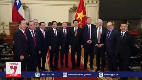 Chủ tịch nước Lương Cường hội kiến Chủ tịch Thượng viện Chile