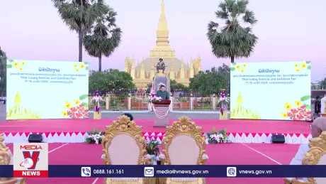 Khai mạc Lễ hội Thatluang 2024 tại Lào
