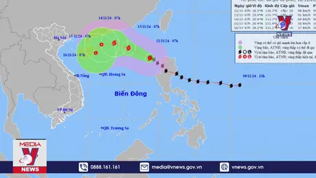 Bão Toraji giật cấp 12 đi vào Biển Đông, trở thành cơn bão số 8