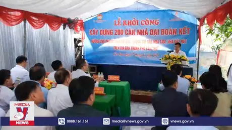 Cần Thơ khởi công 200 căn nhà Đại đoàn kết