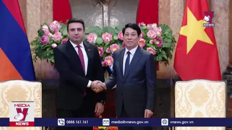 Chủ tịch nước Lương Cường tiếp Chủ tịch Quốc hội Armenia