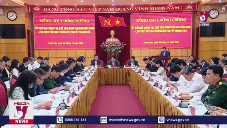 Chủ tịch nước Lương Cường làm việc với Tỉnh uỷ Thanh Hoá