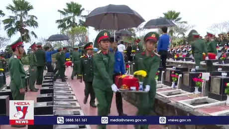 Bình Phước truy điệu và an táng 105 hài cốt liệt sĩ