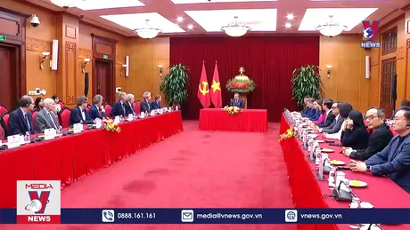 Tổng Bí thư Tô Lâm tiếp các nhà khoa học quốc tế