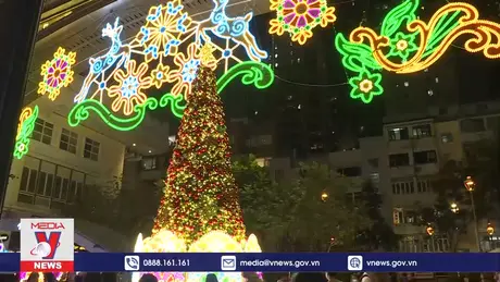 Hong Kong (Trung Quốc) lung linh trong ánh đèn Giáng sinh
