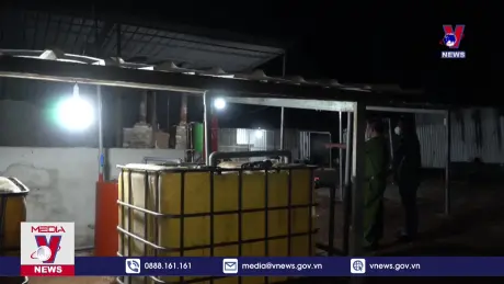 Đột kích cơ sở nấu nhớt thải quy mô lớn tại huyện Châu Đức