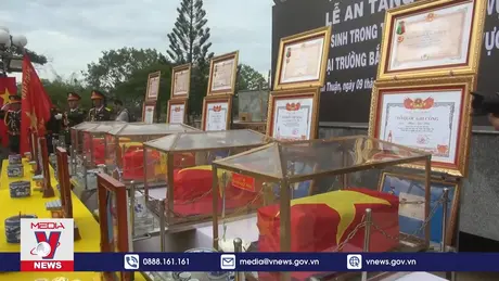 Bình Thuận an táng liệt sĩ hy sinh trong thực hiện nhiệm vụ