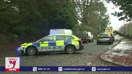 Bão Darragh gây thiệt hại tại Anh