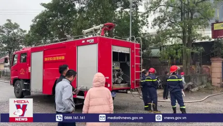 Nam Định khống chế hỏa hoạn tại KCN Hoà Xá