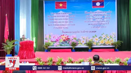 Học viện Quốc phòng Việt Nam-Lào tăng cường thắt chặt quan hệ