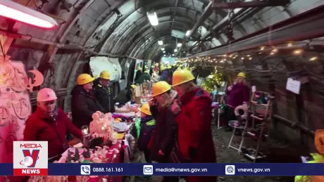 Độc đáo chợ Giáng sinh dưới lòng đất ở Đức