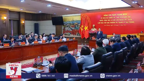 Chủ tịch Quốc hội làm việc với Ban Thường vụ Thành ủy Hải Phòng