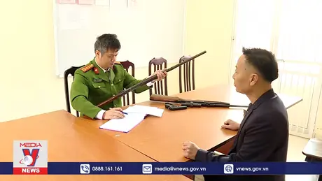 Chủ động giao nộp nhiều vũ khí, vật liệu nổ