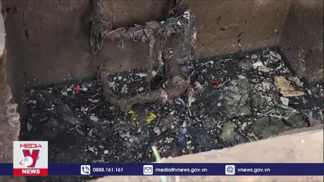 Nước thải từ chợ gây ô nhiễm môi trường