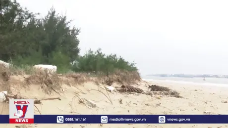  Sạt lở bờ biển khiến người dân bất an