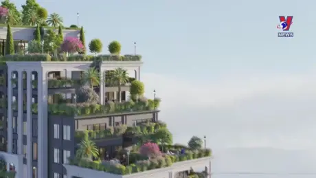 Cất nóc tòa tháp hiện đại bậc nhất Nghệ An