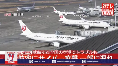 Hãng hàng không Nhật Bản bị tấn công mạng