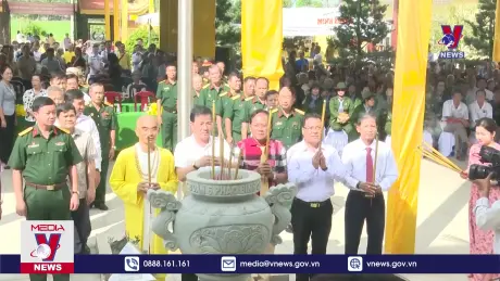 Tri ân anh hùng liệt sĩ trong Trận chiến pháo binh Vịnh Chèo