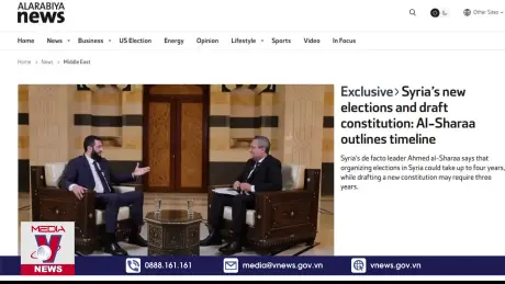 Chính quyền lâm thời tại Syria đề cập đến tiến trình bầu cử