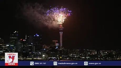 Mãn nhãn với màn pháo hoa Năm mới tại New Zealand