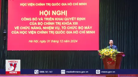 Học viện Chính trị Quốc gia Hồ Chí Minh giảm 23 đầu mối cấp Vụ