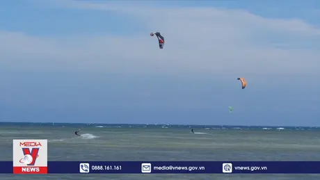 Vận động viên 12 quốc gia tham dự Giải lướt ván diều Ninh Thuận
