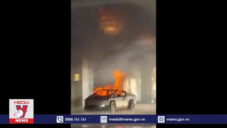 Xe Cybertruck phát nổ bên ngoài khách sạn tại Las Vegas (Mỹ)