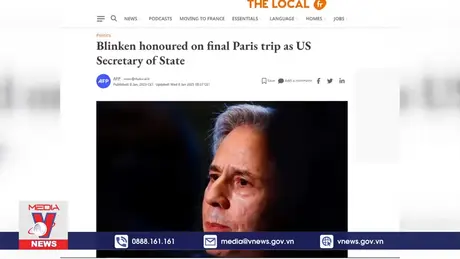 Ngoại trưởng Mỹ thăm Pháp thảo luận tình hình Trung Đông