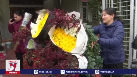 Làng hoa Đạo Đức, Hà Giang vào vụ tết