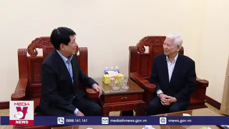 Chủ tịch nước Lương Cường chúc Tết các nguyên lãnh đạo