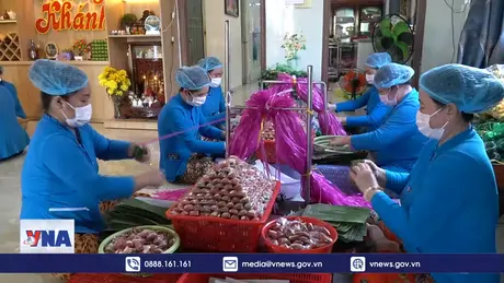 Làng nghề nem Lai Vung vào vụ Tết 