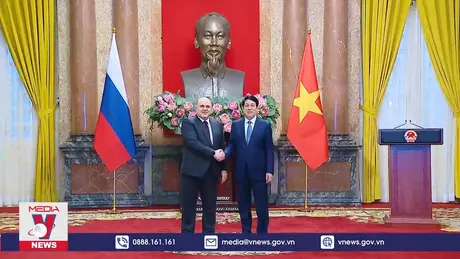 Chủ tịch nước Lương Cường tiếp Thủ tướng Nga