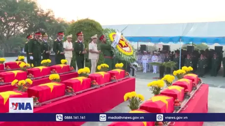 Bình Phước truy điệu, an táng 66 hài cốt liệt sỹ